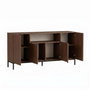 Nordure Rialto Consola Milano Walnut y Negro